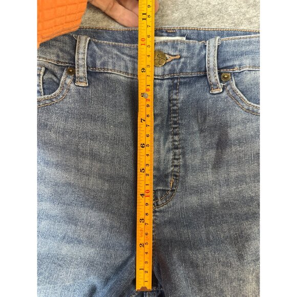 Jessica Simpson Jeans Size 8 Womens Stretch Mid-rise Blue Straight leg inseam 28 - Picture 8 of 8